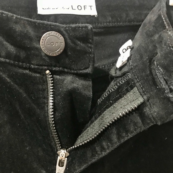 Black Velvet Skinny Pants - Picture 6 of 8